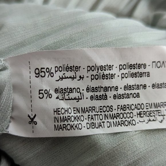 Women's Zara v-neck sleeveless mini dress, green, size S - Picture 4 of 4